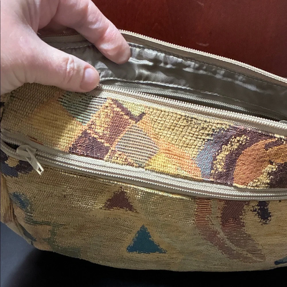 Multicolor Patterned vintage Women's shoulder carpet Bag